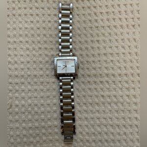 SOLD - Coach Stainless Steel Square-Face Logo Watch